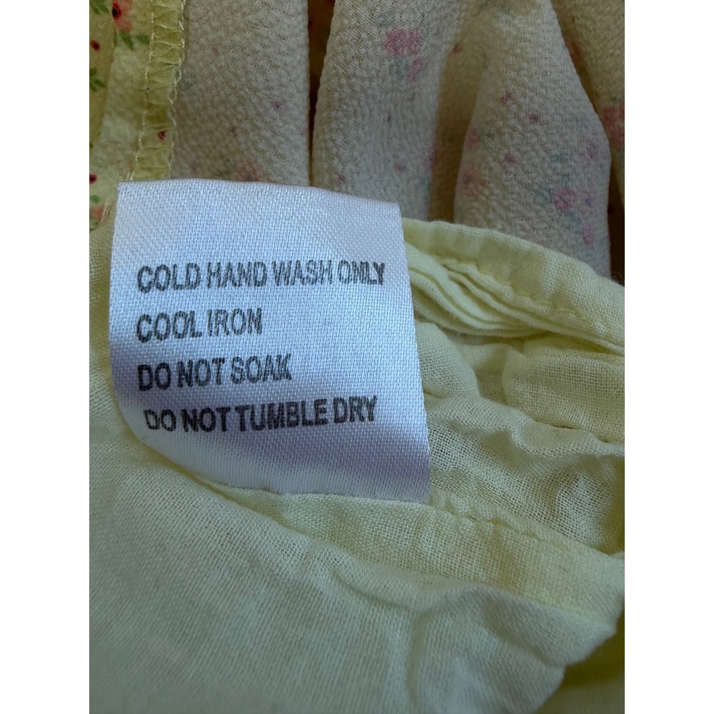 Princess Polly Women's Dress 10 Milkmaid Coquette Butter Yellow Cottagecore Y2K - Picture 13 of 14